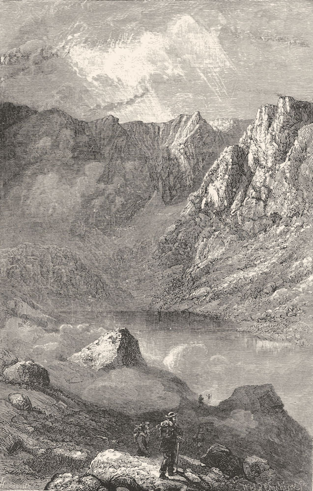 SCOTLAND. Lochnagar c1886 old antique vintage print picture